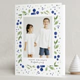"Merry Berry Confetti" - Holiday Cards in Blueberry by Kim Thoa - Folded Card
