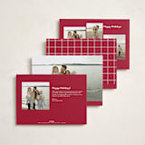 "Home Sweet Home" - Holiday Cards in Candy cane by Julie Murray - Back of Card Options