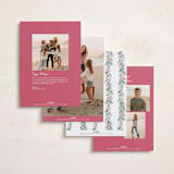 "Soft Garland" - Holiday Cards in Winter Rose by frau brandt - Back of Card Options