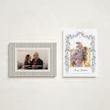 "Soft Garland" - Holiday Cards in Winter Rose by frau brandt - Photo Orientation Options