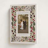 "Abundance" - Holiday Cards in Putty by Meagan Christensen - Folded Card