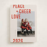 "Modern Winter" - Holiday Cards in Holly Berry by Michelle Taylor - Front