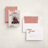 "Modern Winter" - Holiday Cards in Holly Berry by Michelle Taylor - Assembled