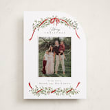 "Boughs of Pine" - Holiday Cards in Holly by Everett Paper Goods - Front