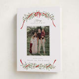 "Boughs of Pine" - Holiday Cards in Holly by Everett Paper Goods - Folded Card