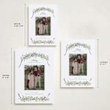 "Boughs of Pine" - Holiday Cards in Blue Spruce by Everett Paper Goods - Formats Available