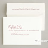 "Happy Christmas to All" - Holiday Cards in Cranberry by Morgan Ramberg - FREE Recipient Addressing