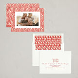 "Winter Folk Floral" - Holiday Cards in Peppermint by Julie Murray - Assembled