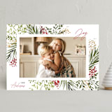 "Joyous Spirit" - Holiday Cards in Crimson by Beth Schneider - Front