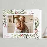"Joyous Spirit" - Holiday Cards in Crimson by Beth Schneider - Folded Card