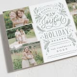 "A Joyful Season" - Holiday Cards in Sage by Kristen Smith - Detail