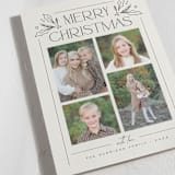 "Holly Photo Collage" - Holiday Cards in Eggnog by Nicole Barreto - Detail