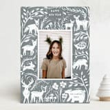 "Linocut Woodland" - Holiday Cards in Tinsel by Teju Reval - Front