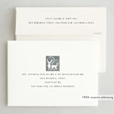 "Linocut Woodland" - Holiday Cards in Tinsel by Teju Reval - FREE Recipient Addressing