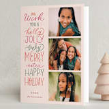 "Holly Jolly Very Merry" - Holiday Cards in Merry Berry by Ashley DeMeyere - Folded Card