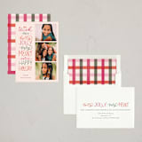 "Holly Jolly Very Merry" - Holiday Cards in Merry Berry by Ashley DeMeyere - Assembled