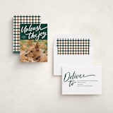 "Unleash the Joy" - Holiday Cards in Evergreen by Erin German - Assembled