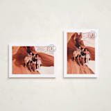 "Vacation Postcard" - Holiday Cards in Charcoal by Amy Payne - Photo Orientation Options
