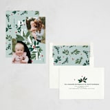 "Peace Greenery" - Holiday Cards in Wintermint by Julia Mehoke - Assembled