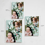 "Peace Greenery" - Holiday Cards in Wintermint by Julia Mehoke - Formats Available