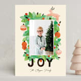 "Paper Ornaments" - Holiday Cards in Pine by Sarah Knight - Front