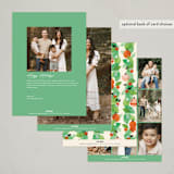 "Paper Ornaments" - Holiday Cards in Pine by Sarah Knight - Back of Card Options