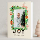 "Paper Ornaments" - Holiday Cards in Pine by Sarah Knight - Folded Card
