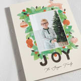 "Paper Ornaments" - Holiday Cards in Pine by Sarah Knight - Detail