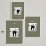 "Classic First Christmas" - Holiday Cards in Olive by Susan Zinader - Formats Available
