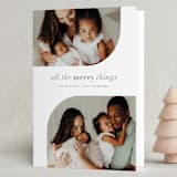 "Merry Things" - Holiday Cards in Fawn by AK Graphics - Folded Card