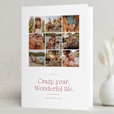 "Crazy Wonderful Life" - Holiday Cards in Peppermint by Erin L. Wilson - Folded Card