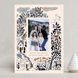 "Over The River" - Holiday Cards in Winter Frost by Julie Murray - Front