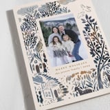 "Over The River" - Holiday Cards in Winter Frost by Julie Murray - Detail