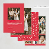 "Branches and Berries" - Holiday Cards in Cranberry by Eve Schultz - Back of Card Options