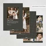 "Gallery Wall" - Holiday Cards in Juniper by Ekko Studio - Back of Card
