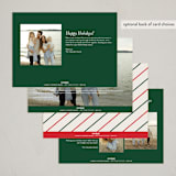 "Modern Colorblock" - Holiday Cards in Santa by Ashley Iwafuchi - Back of Card
