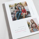 "Minimalist Celebration" - Holiday Cards in Holly Berry by Orasie - Detail