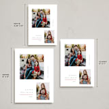 "Minimalist Celebration" - Holiday Cards in Holly Berry by Orasie - Formats Available