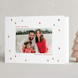 "Very Merry Trees" - Holiday Cards in Twinkle Lights by Leah Ragain - Folded Card