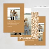 "A New Home for the Holidays" - Holiday Cards in Brass by Ana Sharpe - Back of Card Options