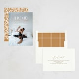 "A New Home for the Holidays" - Holiday Cards in Brass by Ana Sharpe - Assembled