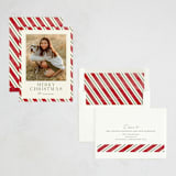 "Vintage Candy Cane" - Holiday Cards in Poinsettia by Angela Garrick - Assembled
