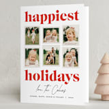 "Earthen" - Holiday Cards in Ruby by Sarah Curry - Folded Card