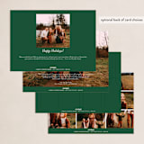 "Arch Display" - Holiday Cards in Pine by Brianne Larsen - Back of Card Options