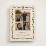 "Disney’s mickey Vintage holiday greens" - Holiday Cards in Stocking by Creo Study - Front