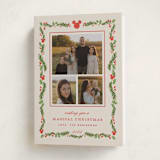 "Disney’s mickey Vintage holiday greens" - Holiday Cards in Stocking by Creo Study - Folded Card