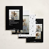 "Mickey Confetti" - Holiday Cards in Snow by AK Graphics - Back of Card Options