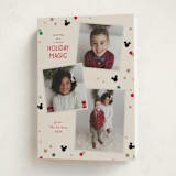 "Disney Magic Confetti" - Holiday Cards in Holly by Kacey Kendrick Wagner - Folded Card