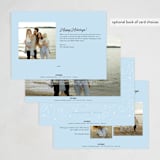 "Winnie the Pooh Snow Day" - Holiday Cards in Ice by Becky Nimoy - Back of Card Options