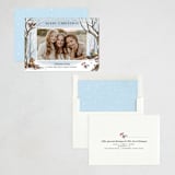 "Winnie the Pooh Snow Day" - Holiday Cards in Ice by Becky Nimoy - Assembled